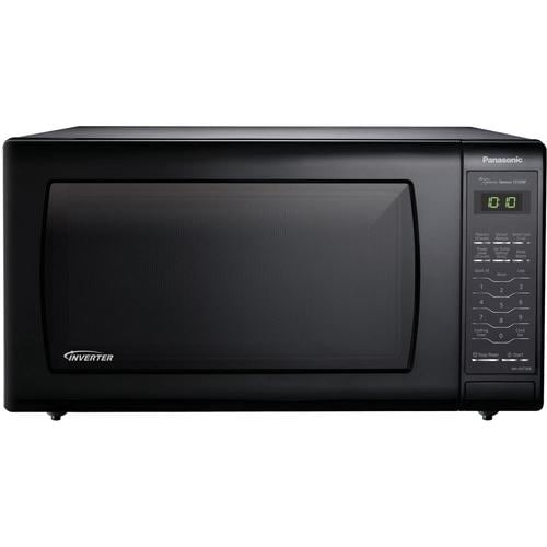 Panasonic 1.6-cu ft 1250-Watt Countertop Microwave (Black) in the