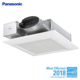 Panasonic Bathroom Fans Heaters At Lowes Panasonic Whispervalue 0 3 Sone 110 Cfm White Bathroom Fan Energy Star
