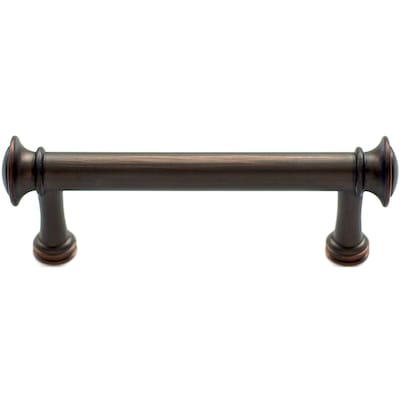 3-in center to center aged bronze cabinet pull
