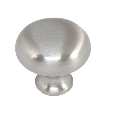 Style Selections 1 25 In Brushed Satin Nickel Mushroom Traditional