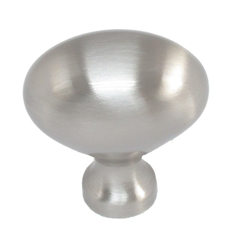 Style Selections Brushed Satin Nickel Oval Knob in the