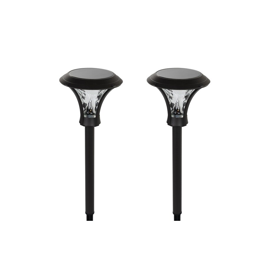 Portfolio 2-Pack 20x Brighter (24-Lumen) Bronze Solar LED Path Light ...