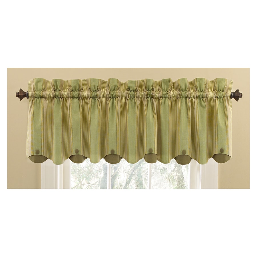 Shop Waverly Home Classics 15in Sage Cotton Rod Pocket Valance at Lowes.com