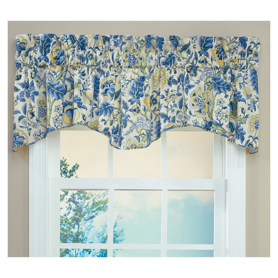 Waverly Home Classics 18 In Porcelain Cotton Rod Pocket Valance At