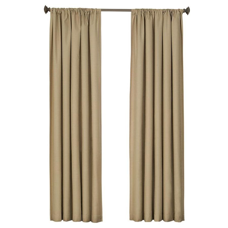 Eclipse Kendall 63 In Cafe Polyester Rod Pocket Single Curtain Panel Eclipse Kendall 63 In Cafe Polyester Rod Pocket Single Curtain Panel