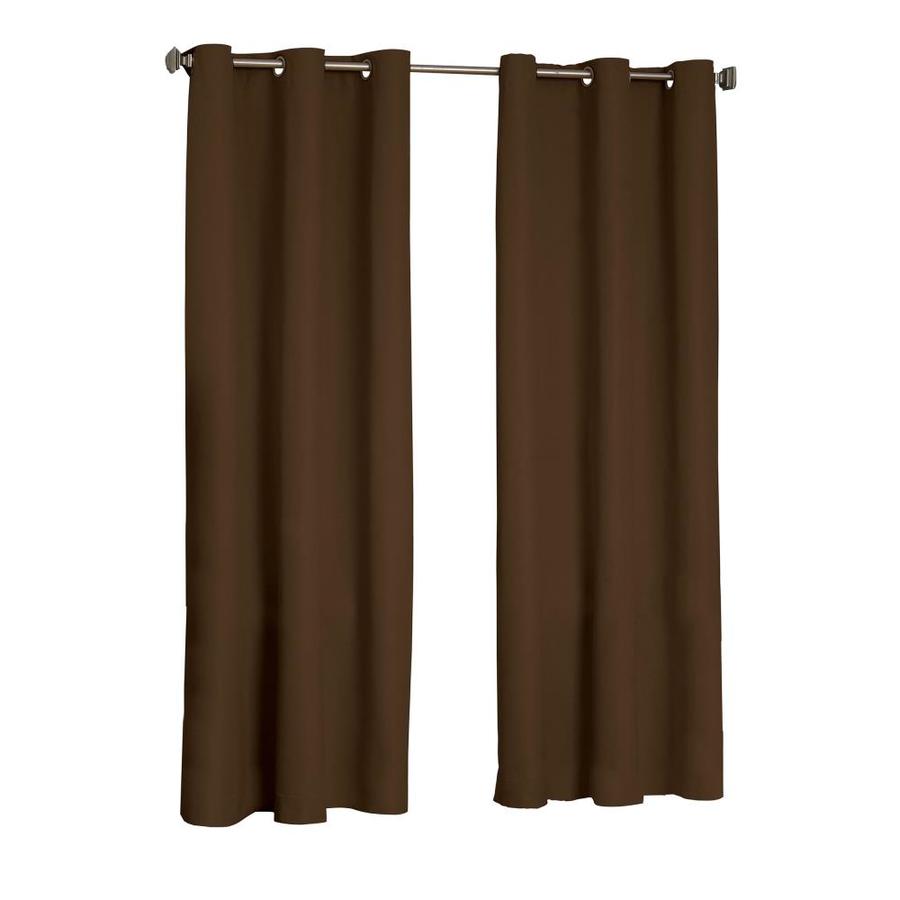 Eclipse Microfiber 84 In Chocolate Polyester Blackout Single