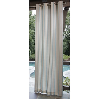 Allen Roth 108 Aqua Cream Outdoor Curtain Panel At Lowes Aqua Cream Outdoor Curtain Panel