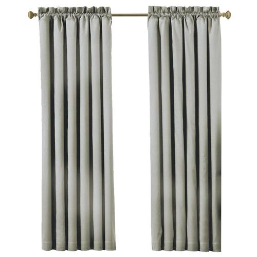 Eclipse Canova 84in Gray Polyester Blackout Single Curtain Panel at