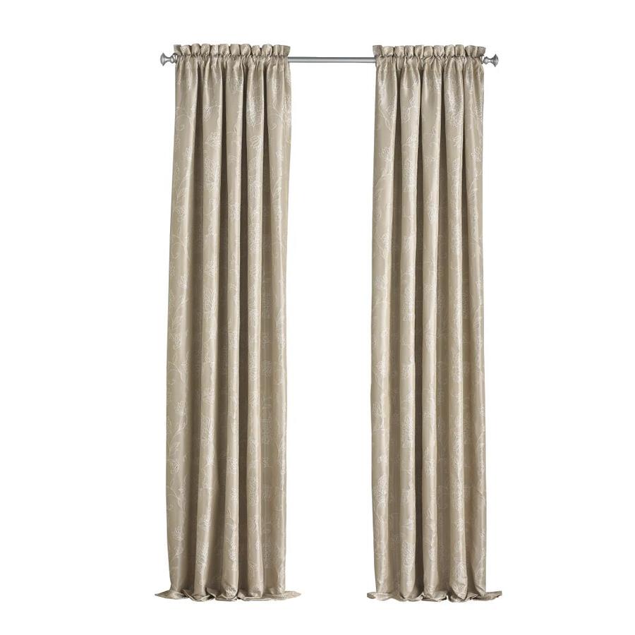 Eclipse Mallory 84 In Cafe Polyester Rod Pocket Blackout Thermal Eclipse Mallory 84 In Cafe Polyester Rod Pocket Blackout Thermal Lined Single Curtain Panel