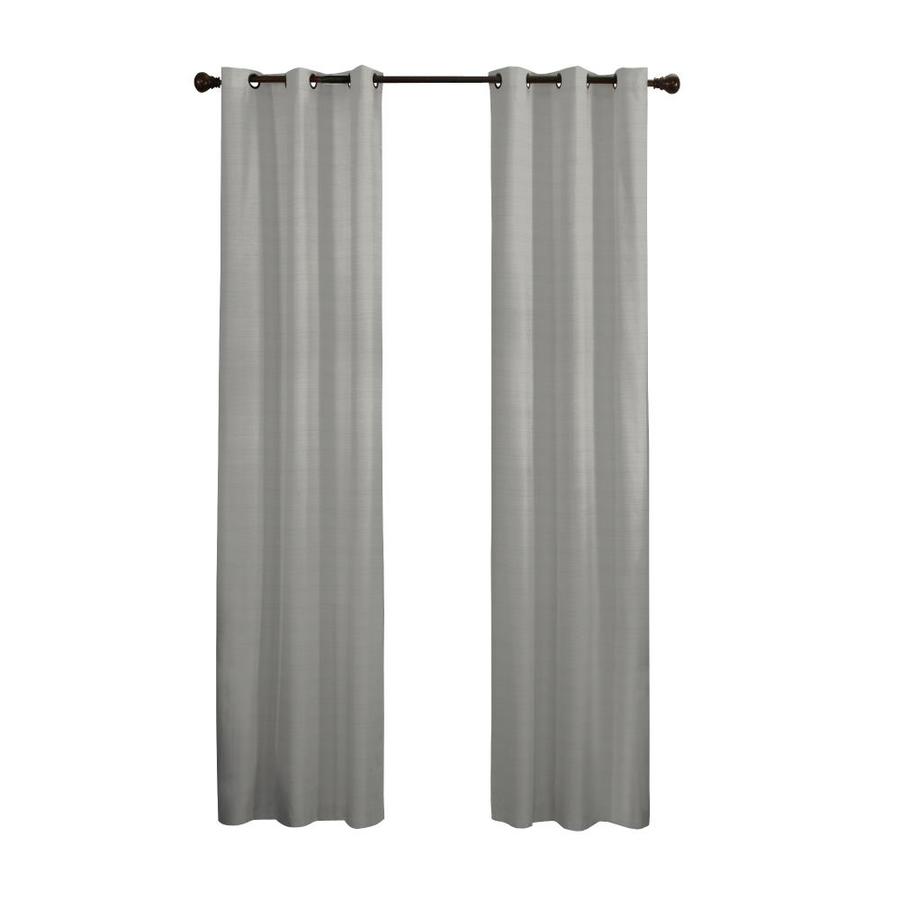 Eclipse Nikki 84 In Grey Polyester Blackout Single Curtain Panel