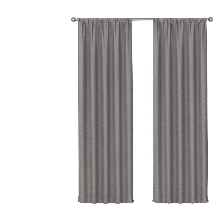 Eclipse Wallace 95 In Silver Polyester Rod Pocket Room Darkening Eclipse Wallace 95 In Silver Polyester Rod Pocket Room Darkening Curtain Panel Pair