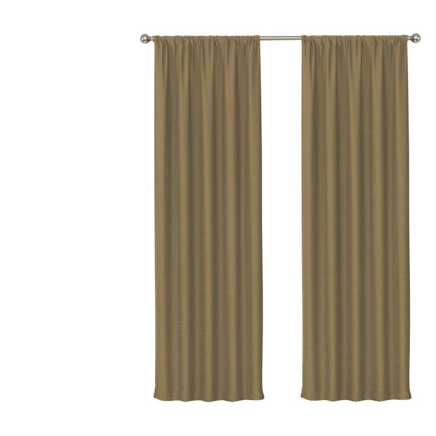 Eclipse Wallace 95 In Gold Polyester Room Darkening Curtain
