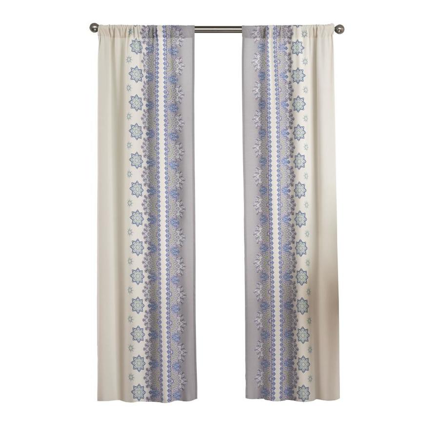 Mantra Blue Curtains Drapes At Lowes Com