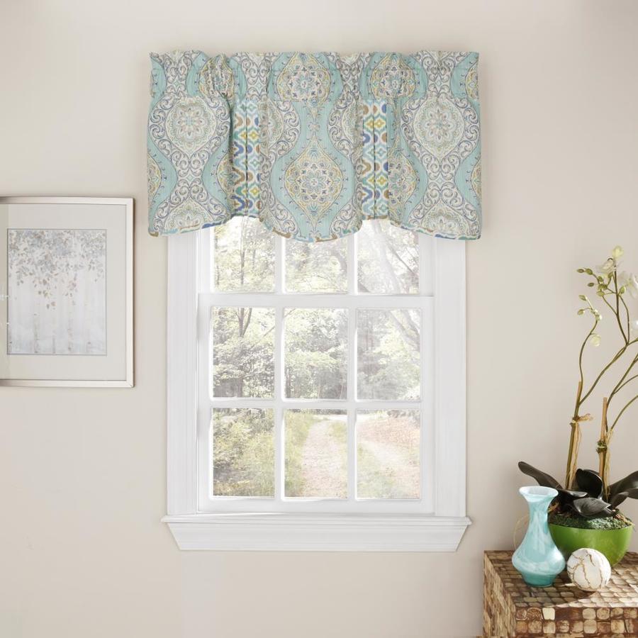 Waverly Moonlight Medallion 18-in Celestial Cotton Rod Pocket Valance ...