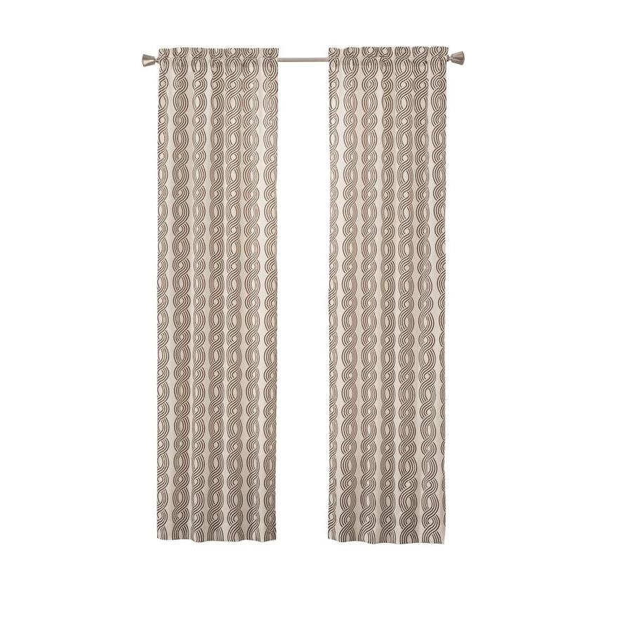 Pairs To Go Zaya 63 In Chocolate Polyester Light Filtering Curtain