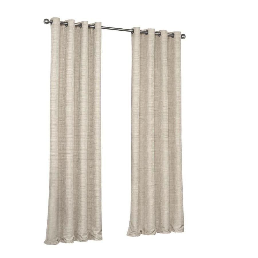 Shop eclipse Trevi 95in Natural Polyester Grommet Blackout Thermal Lined Single Curtain Panel 