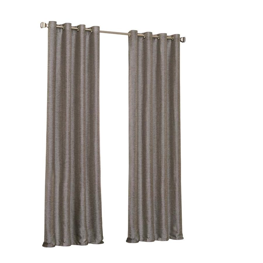 eclipse Presto 84-in Chocolate Polyester Blackout Thermal Lined Single Curtain Panel