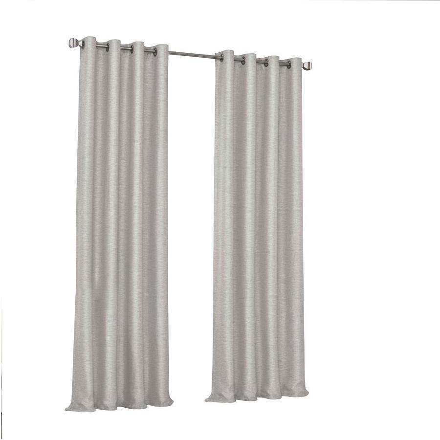 eclipse Presto 84-in Grey Polyester Blackout Thermal Lined Single Curtain Panel