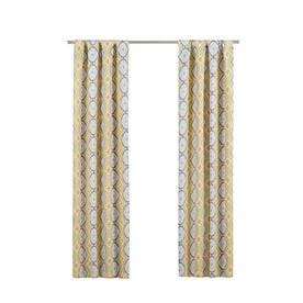 Gold Curtains D At Lowes Eclipse Morrow 84 In Gold Polyester Rod Pocket Blackout Single Curtain Panel
