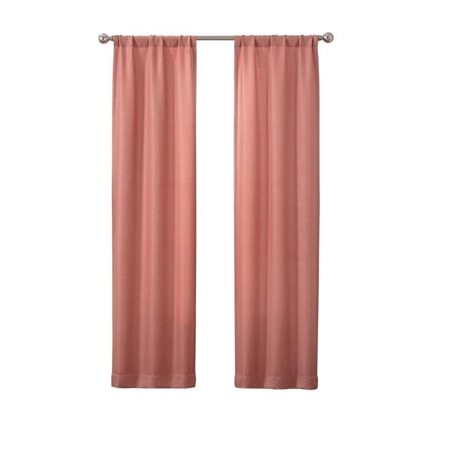 Pairs To Go 95 In Coral Polyester Light Filtering Rod Pocket Curtain Panel Pair In The Curtains Drapes Department At Lowescom