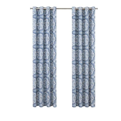 Eclipse 84-in Indigo Polyester Blackout Thermal Lined Grommet Single