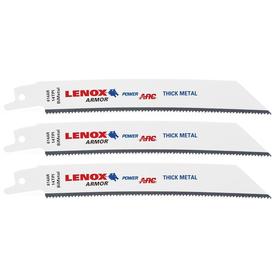 LENOX Armor Power Arc Curved 3-Pack 6-in 14-TPI Metal Cutting Reciprocating Saw Blade