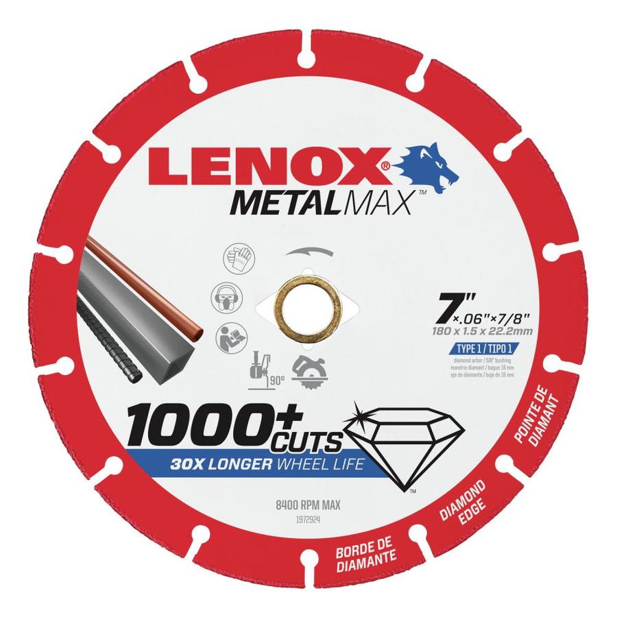 LENOX MetalMax 1Piece 7in Diamond Grit Wheel at
