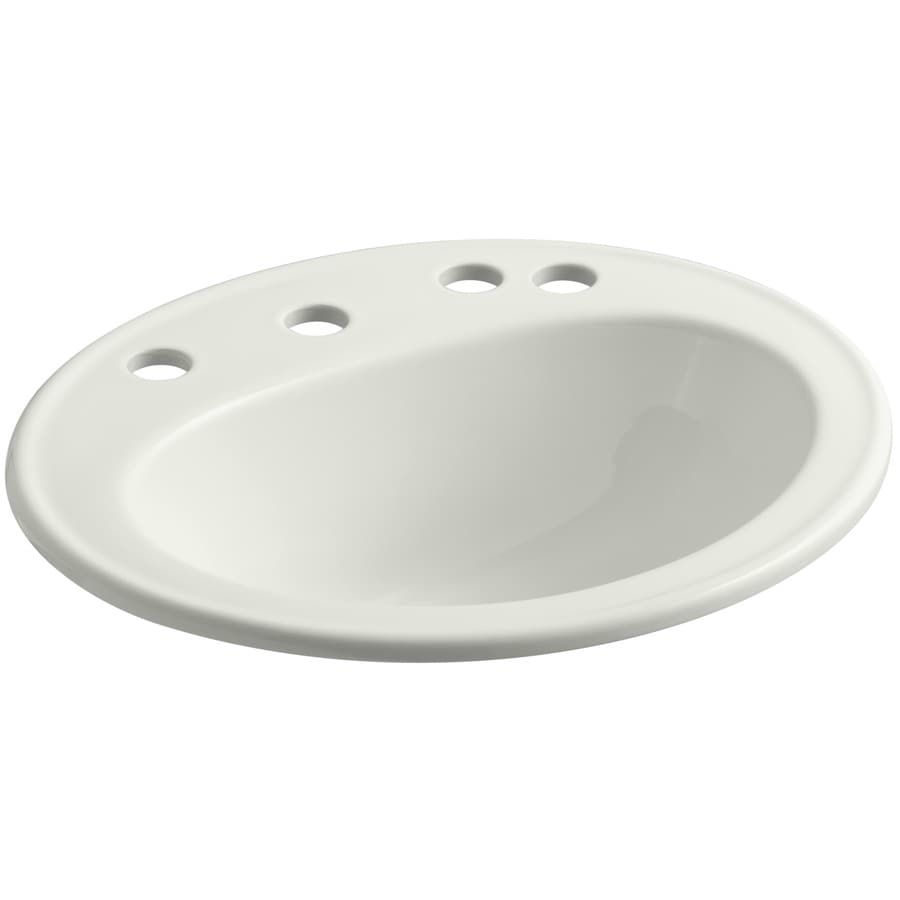 KOHLER Pennington Dune DropIn Oval Bathroom Sink with Overflow at