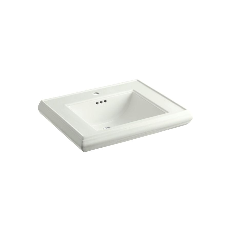 KOHLER Memoirs 27in L x 22in W Dune Fire Clay Rectangular Pedestal