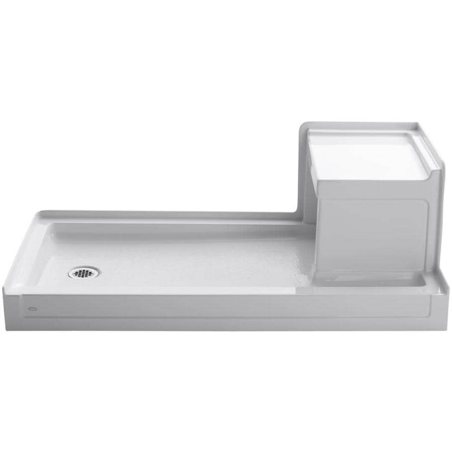 KOHLER Tresham White Acrylic Shower Base 32-in W x 60-in L ...