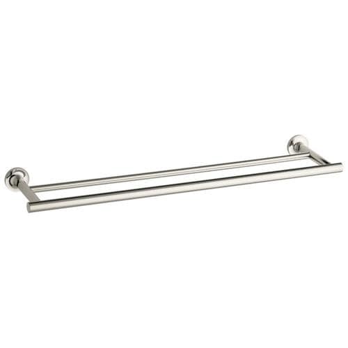 KOHLER Purist 24 In Double Vibrant Polished Nickel Wall Mount Double   885612016126xl 