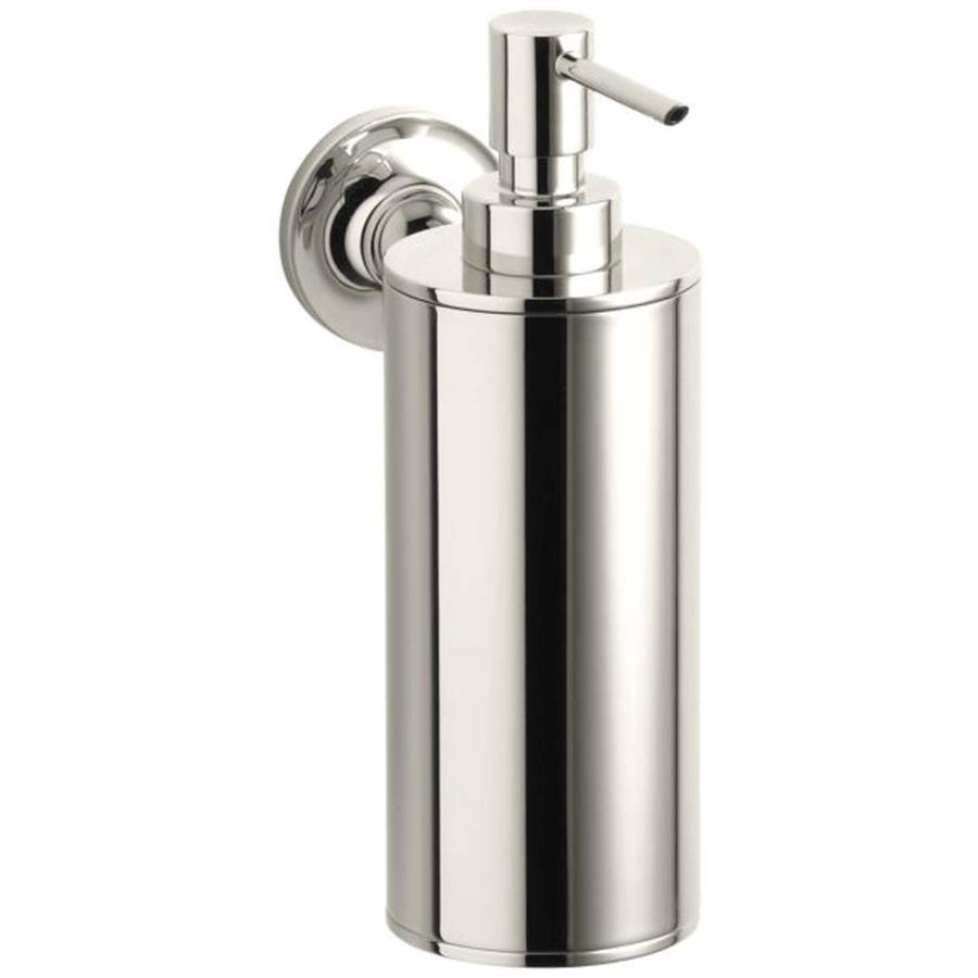 KOHLER Purist Vibrant Polished Nickel Soap and Lotion Dispenser at