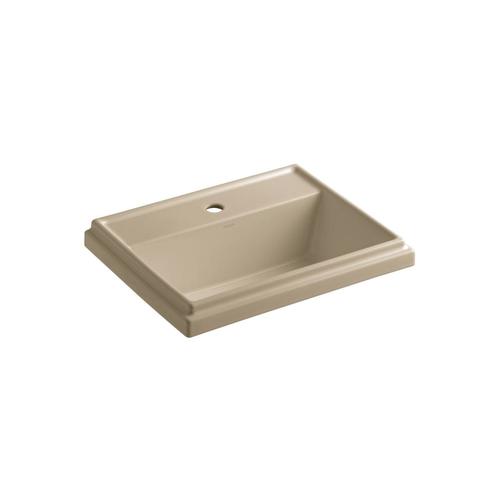 KOHLER Tresham Mexican Sand Dropin Rectangular Bathroom Sink with