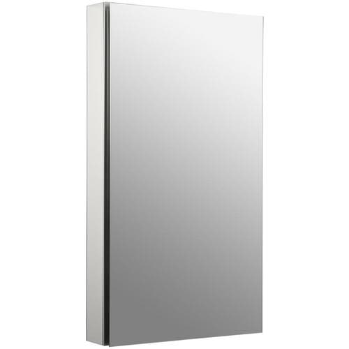 KOHLER Catalan 20.125in x 36in Surface/Recessed Satin Anodized Aluminum Mirrored Rectangle