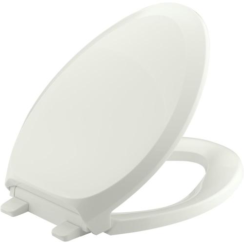 Kohler French Curve Dune Elongated Slow-close Toilet Seat In The Toilet 