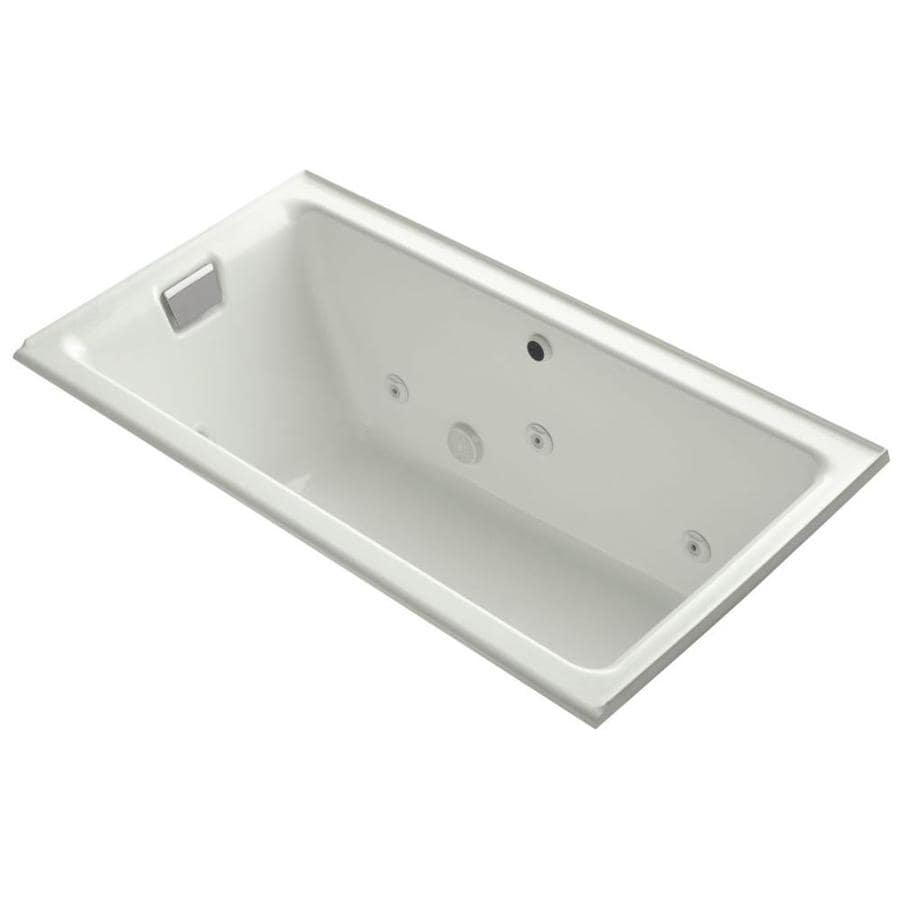 KOHLER TeaforTwo 36in W x 66in L Dune Cast Iron Rectangular Left