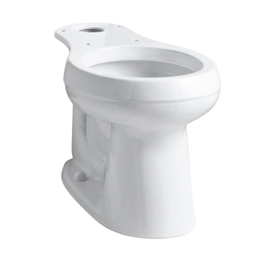 Shop KOHLER Cimarron Chair Height White 10 Rough-In Round Toilet Bowl ...