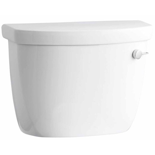 KOHLER Cimarron White 1.6-GPF Single-Flush High Efficiency Toilet Tank ...