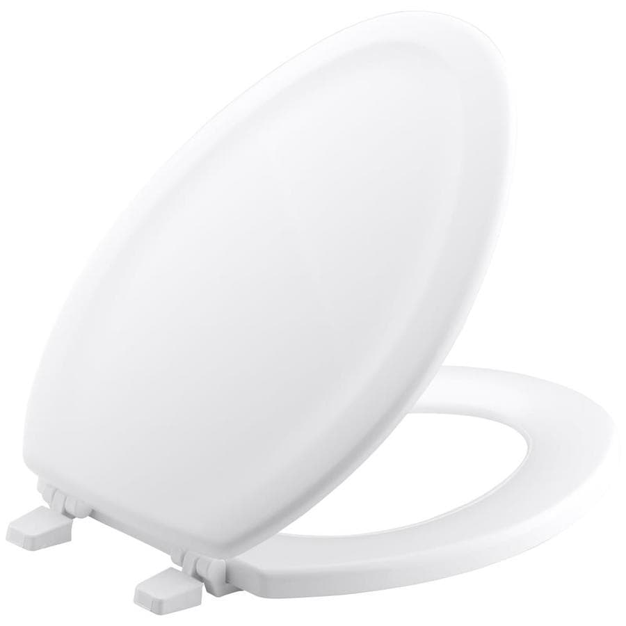 KOHLER Stonewood Plastic Elongated Toilet Seat