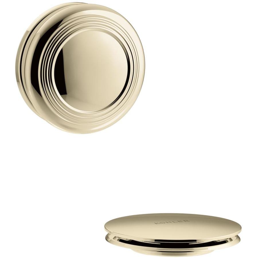 KOHLER PureFlo Traditional Push Button Bath Drain Trim Vibrant French ...