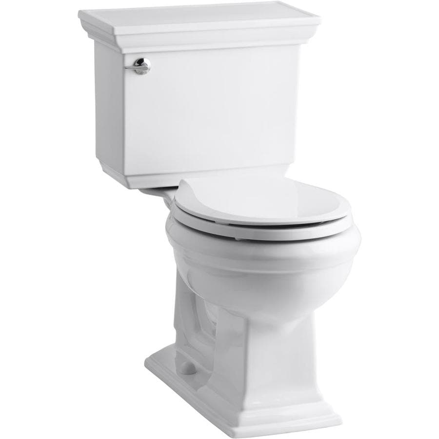 KOHLER Memoirs White WaterSense Round Comfort Height 2-Piece Toilet 12 ...