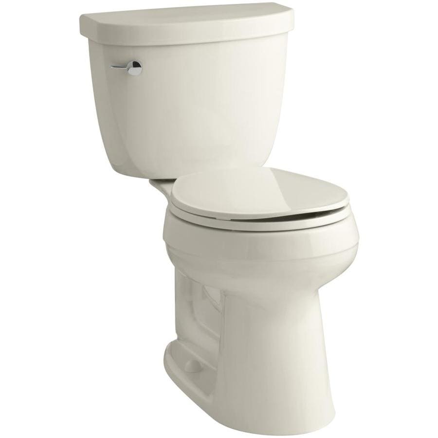 KOHLER Cimarron Almond WaterSense Round Chair Height 2-piece Toilet 12 ...