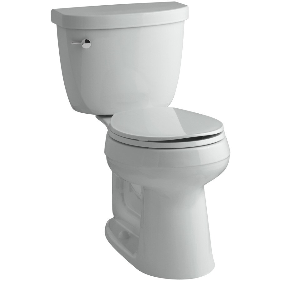 Kohler Cimarron Ice Grey Watersense Labeled Round Chair Height Kohler Cimarron Ice Grey Watersense Labeled Round Chair Height 2 Piece Toilet 12 In
