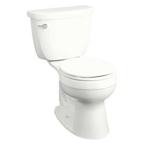 Kohler Cimarron White Watersense Round Chair Height 2 Piece Toilet