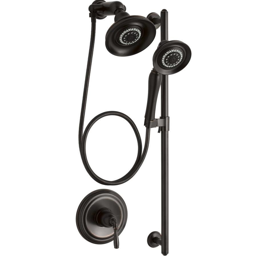 KOHLER Devonshire Oil-Rubbed Bronze 3-Spray Dual Shower Head at Lowes.com