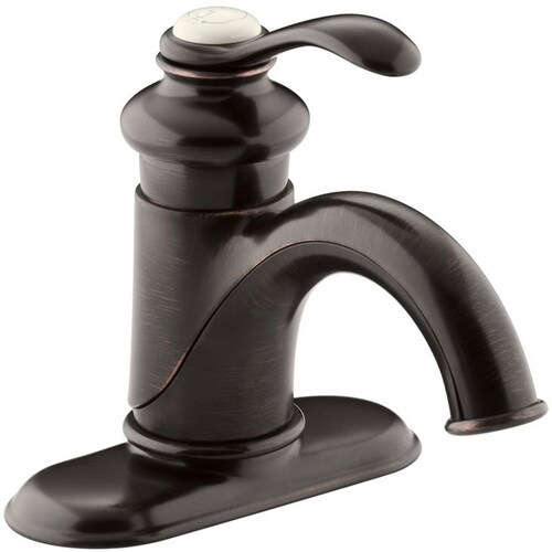 Kohler Fairfax Oil Rubbed Bronze 1 Handle 4 In Centerset Watersense Bathroom Sink Faucet With Drain At Lowes Kohler Fairfax Oil Rubbed Bronze 1 Handle 4 In Centerset Watersense Bathroom Sink Faucet With Drain At Lowes