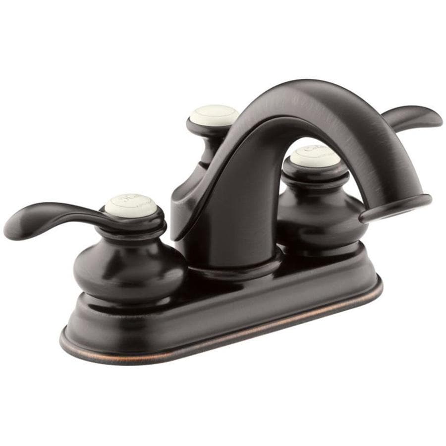 KOHLER Fairfax Oil Rubbed Bronze 2 Handle 4 In Centerset WaterSense   885612122100 