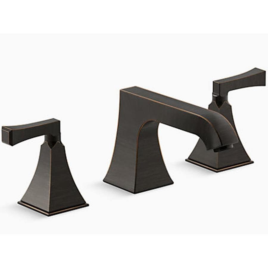 Kohler Memoirs Oil Rubbed Bronze Handle Widespread Bathroom Sink