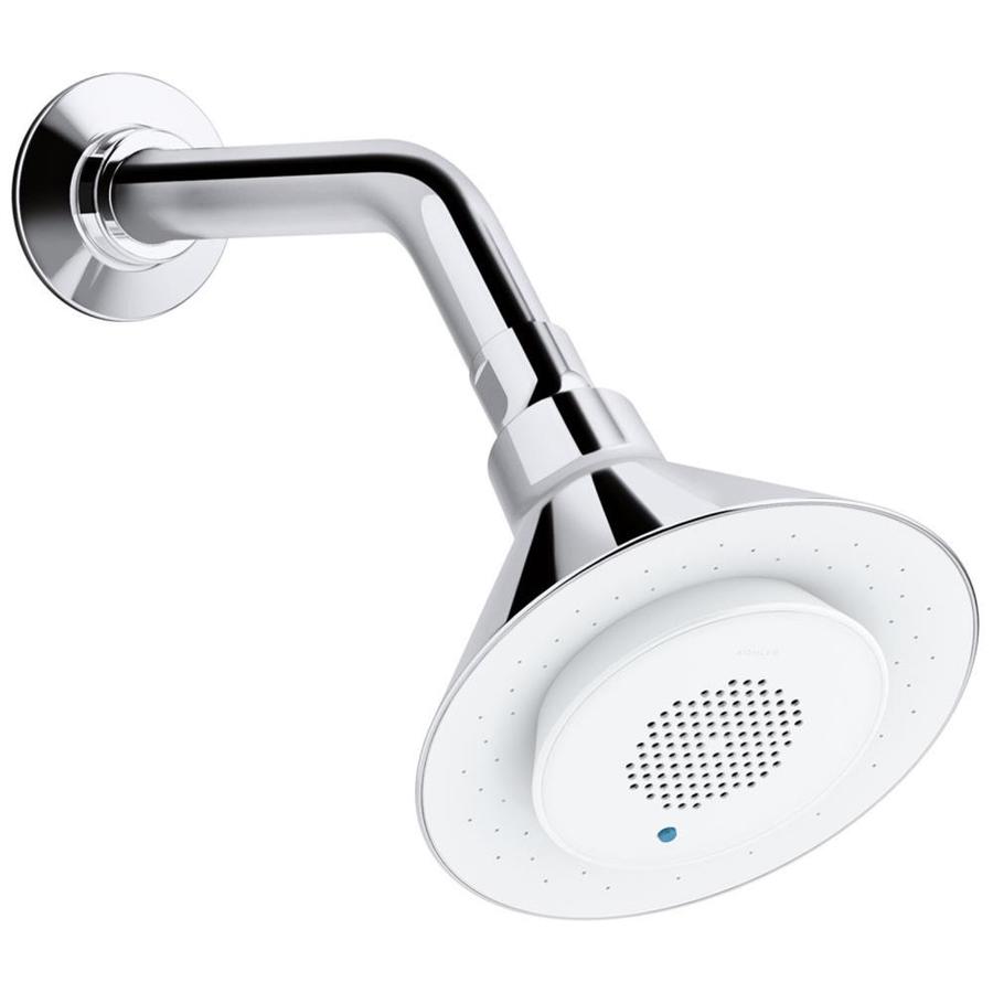 Kohler Moxie Polished Chrome 1 Spray Shower Head 2 5 Gpm 9 5 Lpm In The Shower Heads Department At Lowes Com