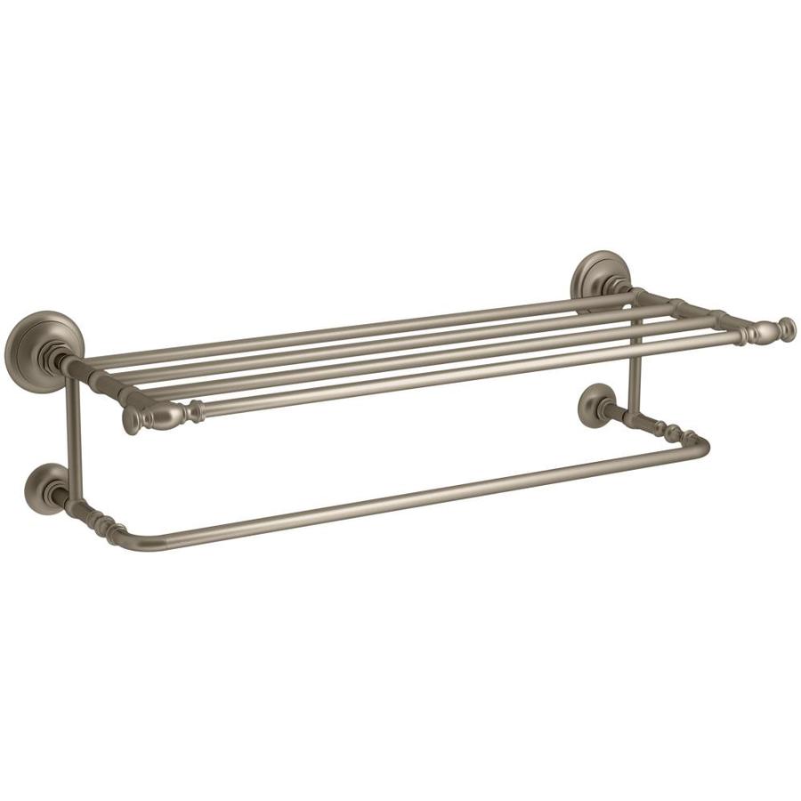 KOHLER Artifacts Vibrant Brushed Bronze Wall Mount Towel Rack in the